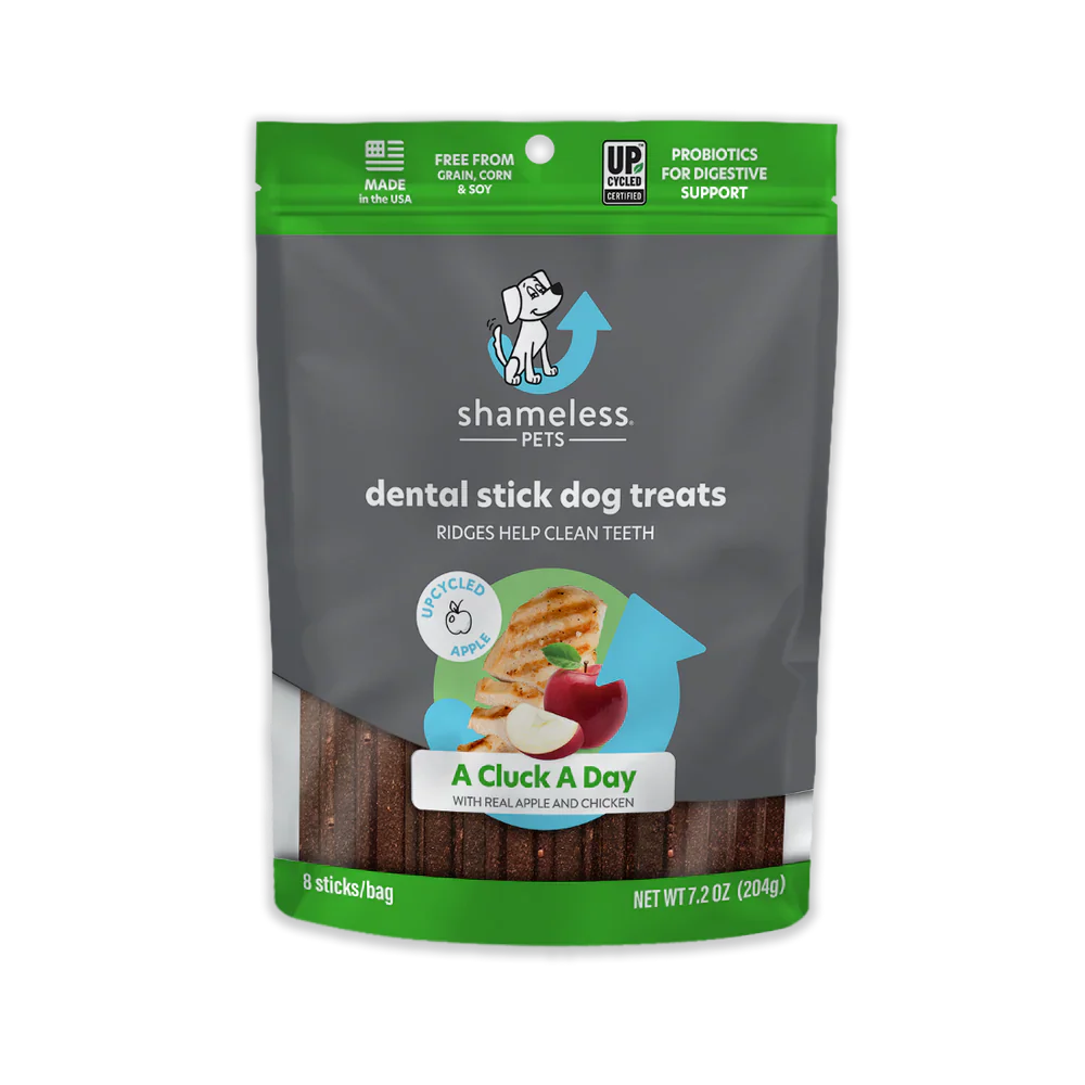 Shameless Pets A Cluck A Day Dental Sticks Dog Treats