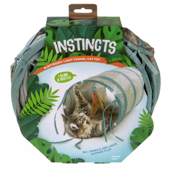 Petlinks® Instincts Twinkle Tube™ Electronic Light Crinkle Tunnel Cat Toy (Electronic Light Crinkle Tunnel)