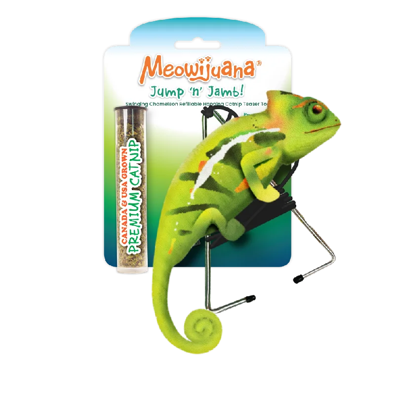 Meowijuana Jump ‘n’ Jamb Chameleon Cat Toy