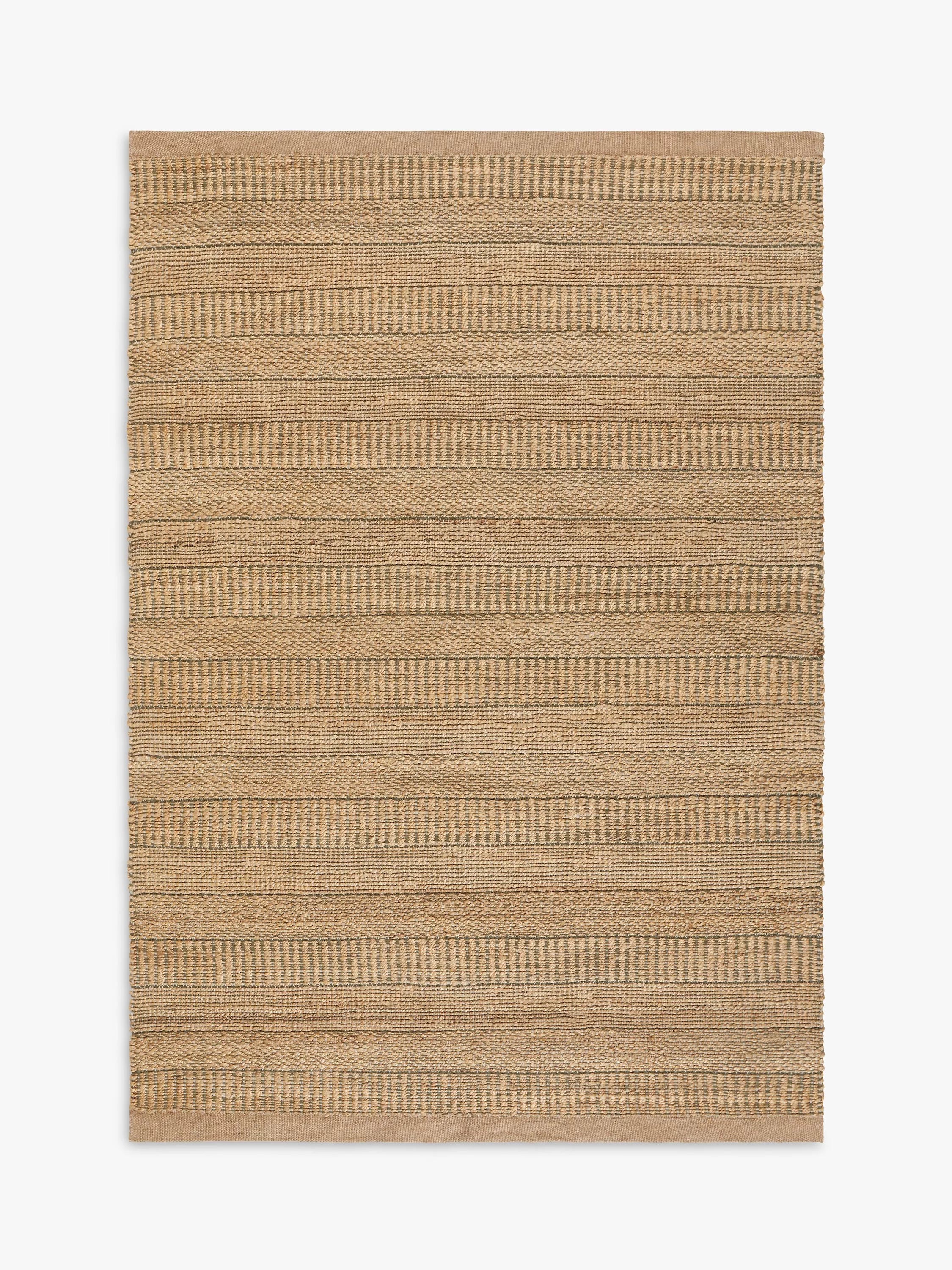 John Lewis Jute Grained Rug, Green