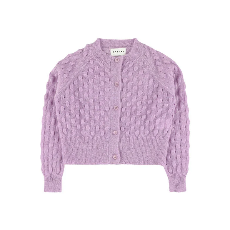 Morley Lilac Cropped Cardigan