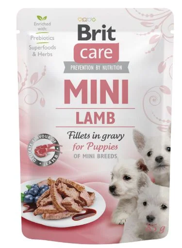 Brit Care Mini Puppy Dog Pouches - Lamb