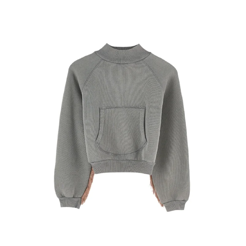 Bellerose Grey Mock Flores Sweatshirt