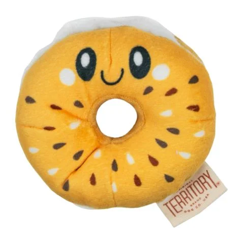 Territory Bagel Hide-And-Treat Plush Dog Toy