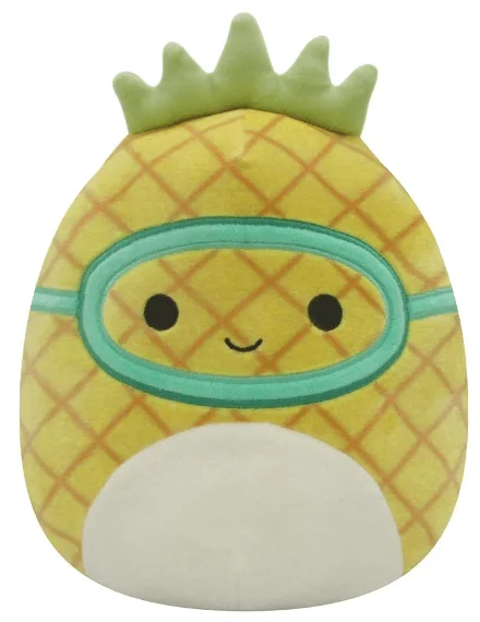 Original Squishmallow Maui the Pineapple with scuba mask 8in