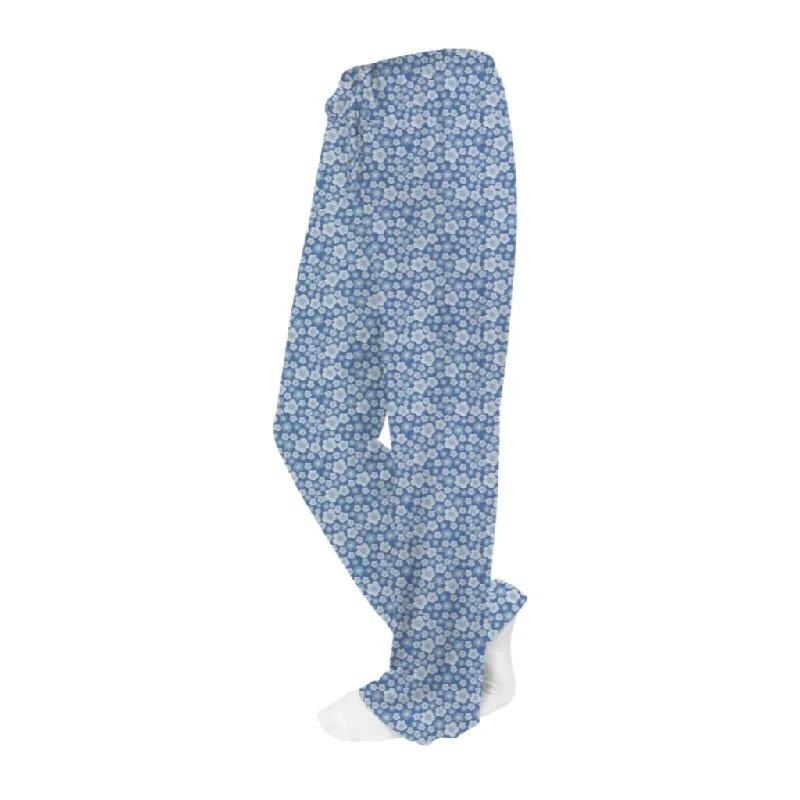 INVENTORY OFF _ ASSORTED Lounge Pants - Blue Flower Dream - Fashion by Mirabeau - Assorted Size S,M,L,XL