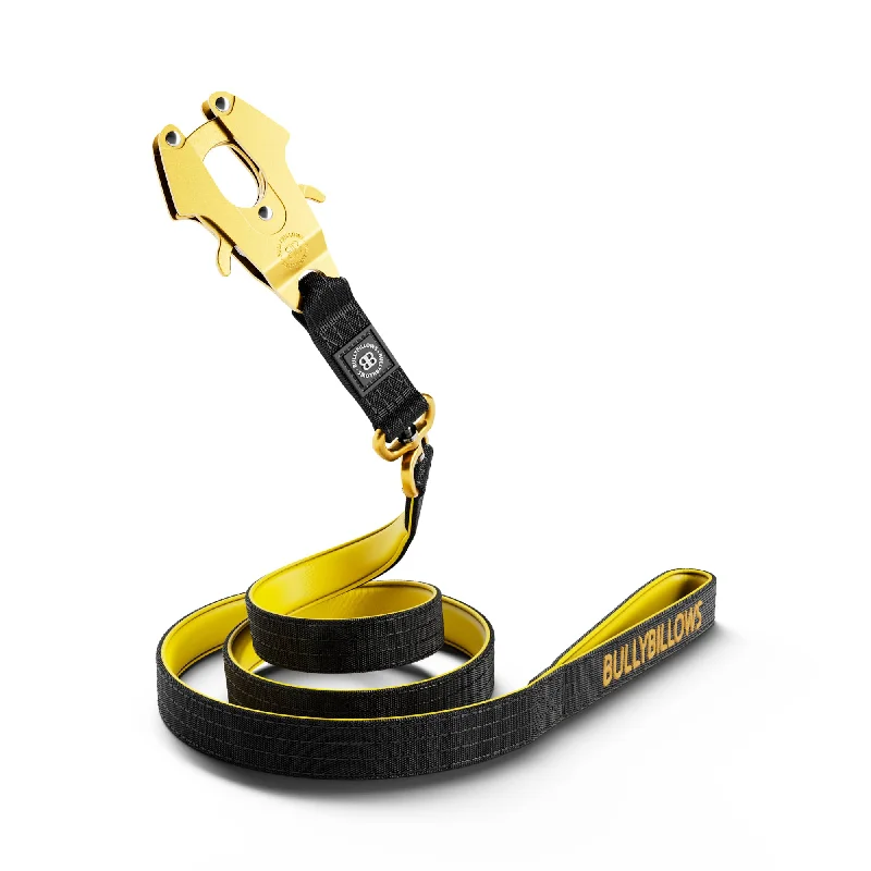 1.4m Lighter Swivel Combat Lead | Anti-Tangle & Secure Clip - Black x Yellow