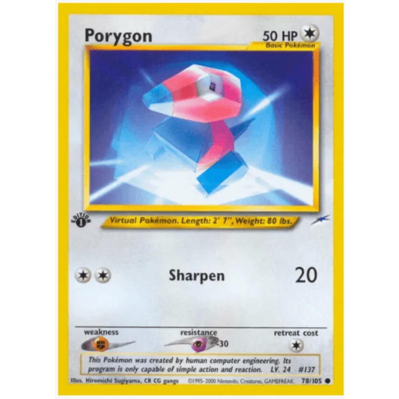 1st edition Porygon - Neo Destiny #078/105