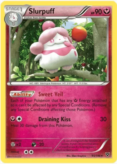 Slurpuff - XY Base Set #95/146 Holo (Lightly Played)