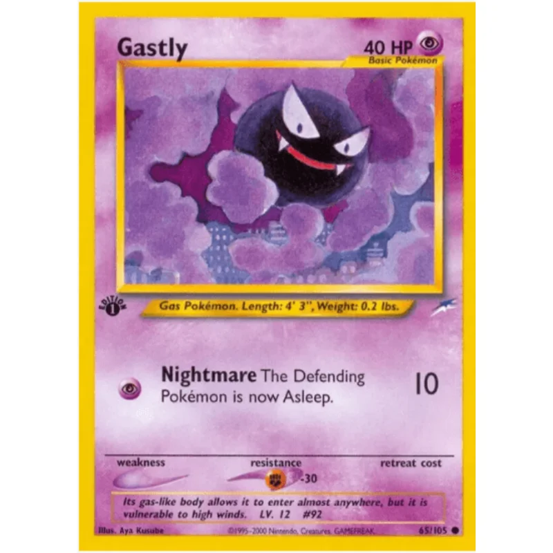 1st Edition Gastly - Neo Destiny #065/105