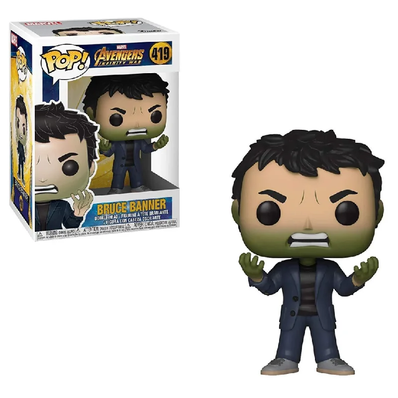 Funko POP! Marvel: Avengers Infinity War - Bruce Banner with Hulk Head #419