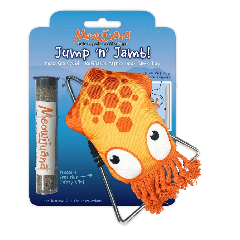 Meowijuana Jump ‘n’ Jamb Squid Cat Toy