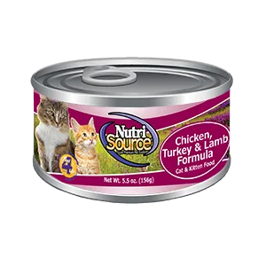 NutriSource® Cat & Kitten Chicken, Turkey & Lamb Canned Cat Food