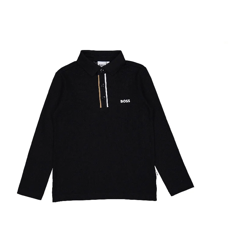 Hugo Boss Black Long Sleeve Polo