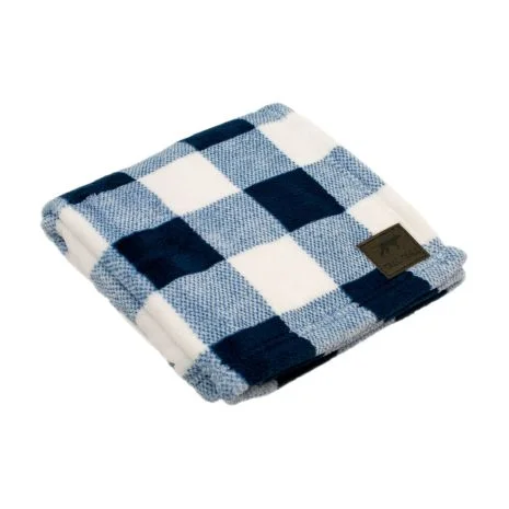 Tall Tails Navy Hunter's Plaid Dog Blanket (30" x 40")