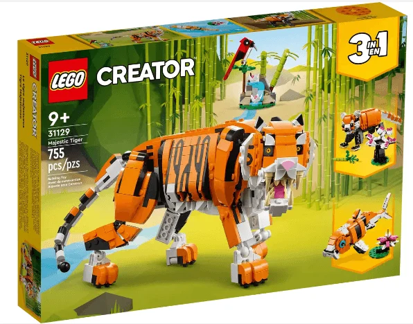 LEGO 3 in 1 Majestic Tiger 31129 Building Set