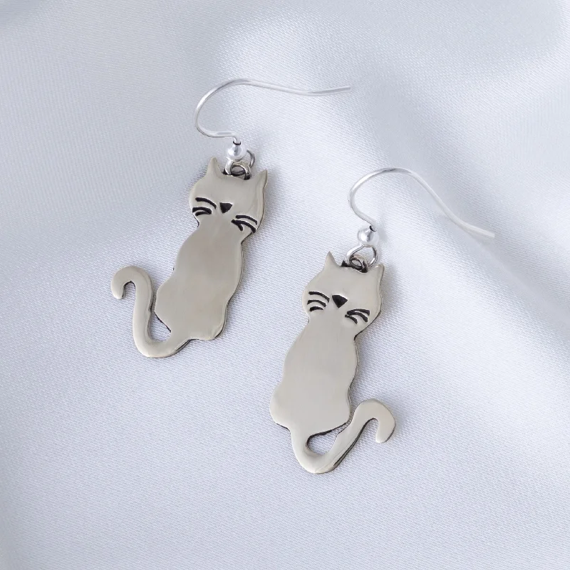 Sweet Whiskers Cat Earrings