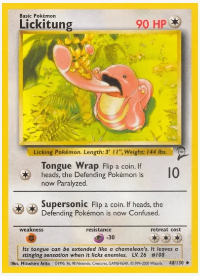 Lickitung - Base Set 2 #048/130 (Moderately Played)