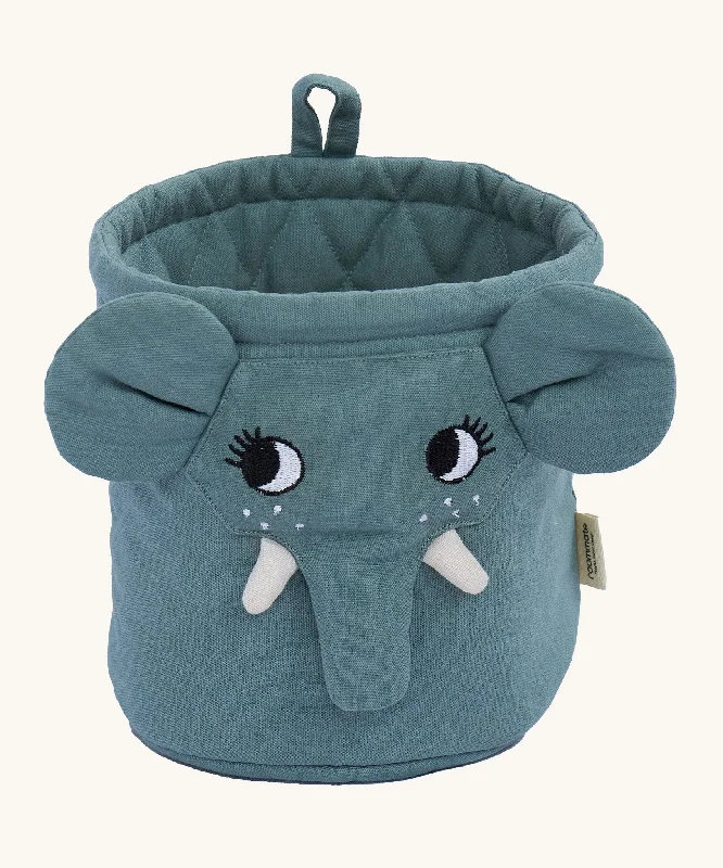 Roommate Mini Quilted Basket - Elephant