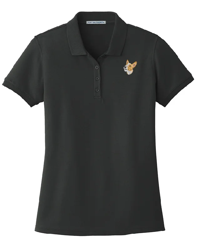 Portuguese Podengo Embroidered Women's Short Sleeve Polo