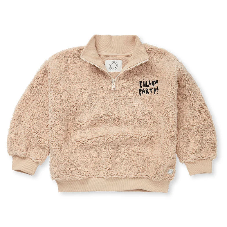 Sproet and Sprout Ivory Teddy Anorak Sweatshirt