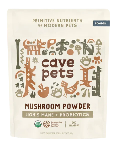 Cave Pets Lion's Mane + Probiotics Mushroom Powder 90g Pouch