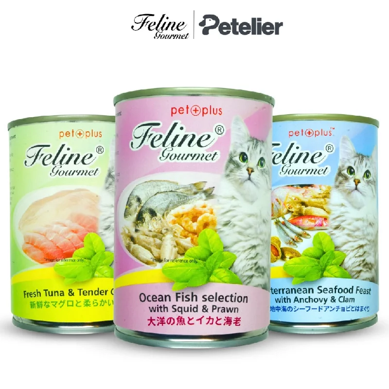 Feline Gourmet Wet Cat Food in 400g Can for Adult/Kitten Grain-Free