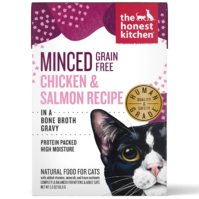 Honest Kitchen Grain-Free Minced Chicken & Salmon in Gravy Wet Cat Food