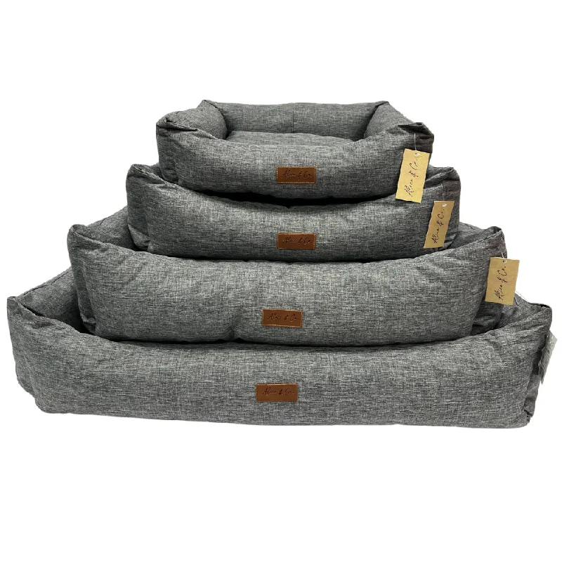 Alice & Co - Cooper - Grey Waterproof Dog Bed