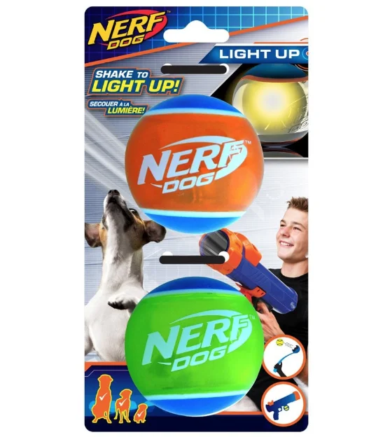 Nerf Dog LED Tennis Ball - 2 Pack